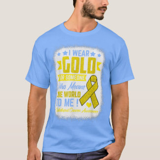 Camiseta Visto Dourado Para Alguém Significa Cancer Infanti