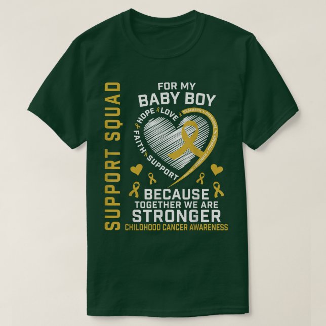 Camiseta Visto Dourado Para O Meu Filho Menino Suportar Inf (Frente do Design)