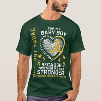 Camiseta Visto Dourado Para O Meu Filho Menino Suportar Inf
