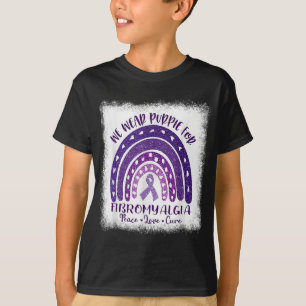 Camiseta Visto em maio Fibromialgia Roxa Sensibilização Gno