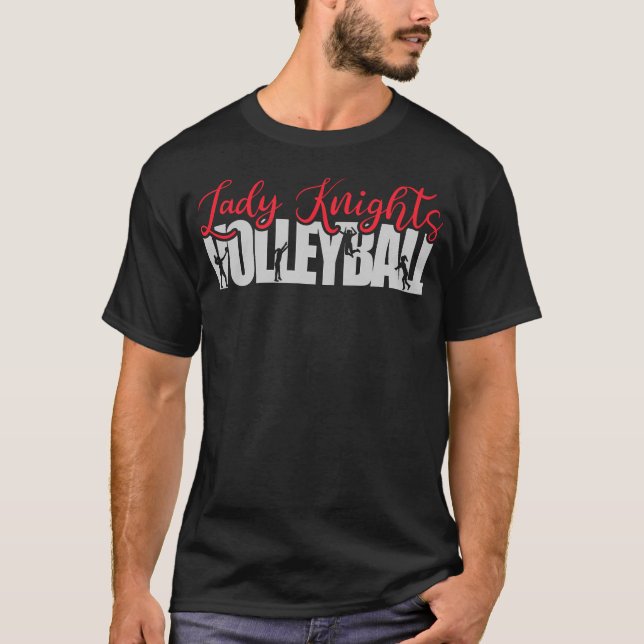 Camiseta Visto Espirituoso Mascot da Equipe de Voleibol do  (Frente)
