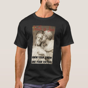 Camiseta visto guerreiro cristão duro-core