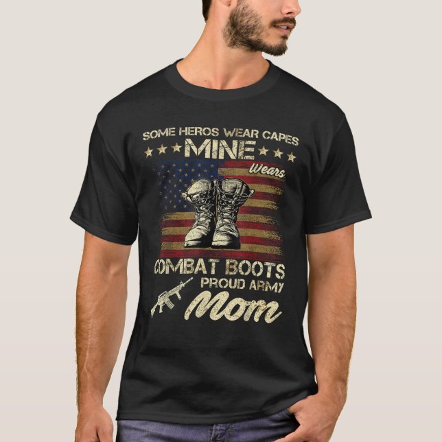 Camiseta Visto Heros Capes Mine Veste Exército de Combate a (Frente)