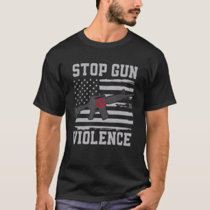 Camiseta Visto Laranja Anti-Gun Control Proteja Interrompa