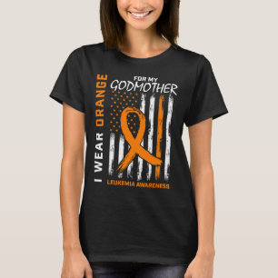 Camiseta Visto Laranja Para A Madrinha Leucemia - Ameria