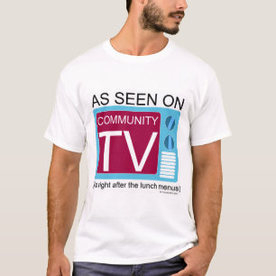 Camiseta Visto na TV comunitária