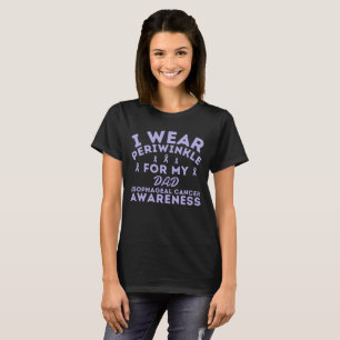 Camiseta Visto Periwinkle Para Personalizar Cancer Esofágic