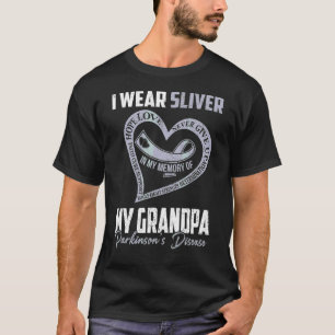 Camiseta Visto Prata pelo coração do meu avô Parkinson