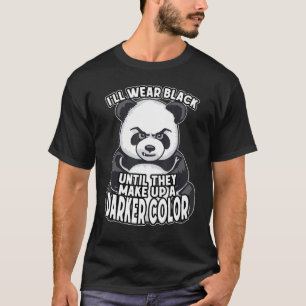 Camiseta Visto Preto Até Que Compõem Uma Cor Escura P