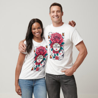 Camiseta visto Romântico "Você É Meu Tudo"
