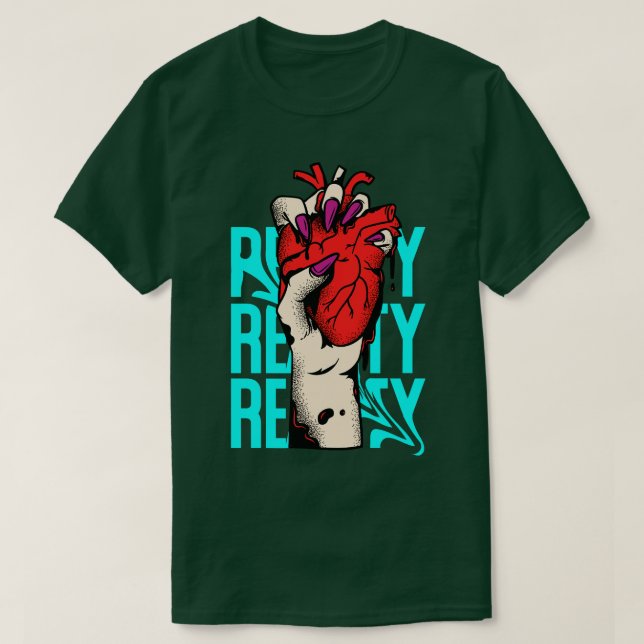 Camiseta Visto Urbano de Streetwear do Coração (Frente do Design)