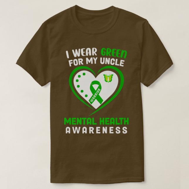 Camiseta Visto Verde Para O Meu Tio - Awarenes Mentais (Frente do Design)