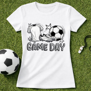 Camiseta Visual do Jogador no Dia de Jogo de Futebol