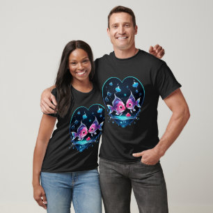 Camiseta Visualização do Dia de os namorados vetor de logot