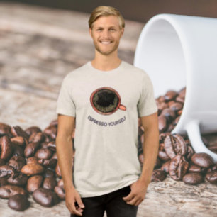 Camiseta Visualização Superior do Próprio Espresso