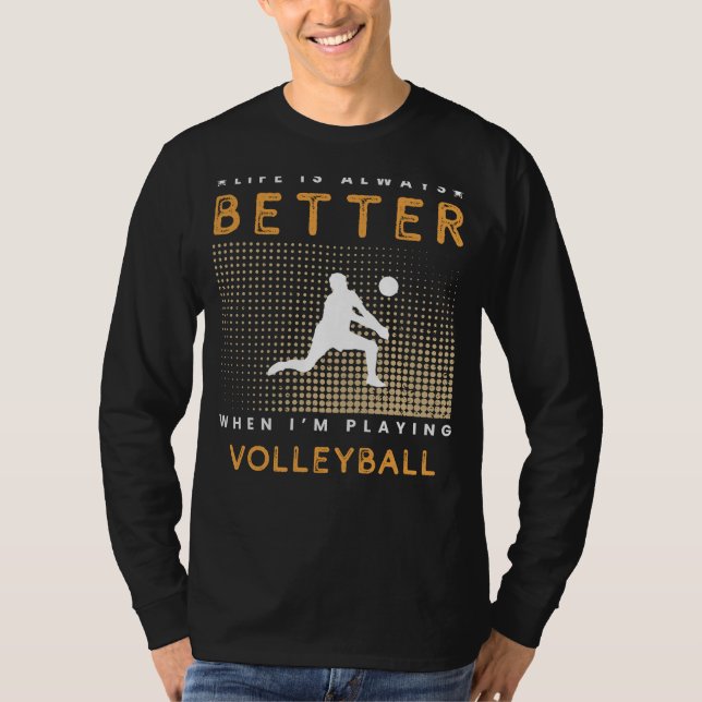 Camiseta Vitalidade do Voleibol: Jogando a Joia na Vida! (Frente)