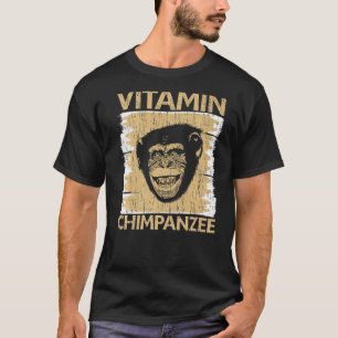 Camiseta Vitamin Chimpanzee Chimp Mackey Ape Chimpanzé