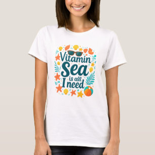 Camiseta Vitamin Sea Beach Vibes - Roupas de Amant