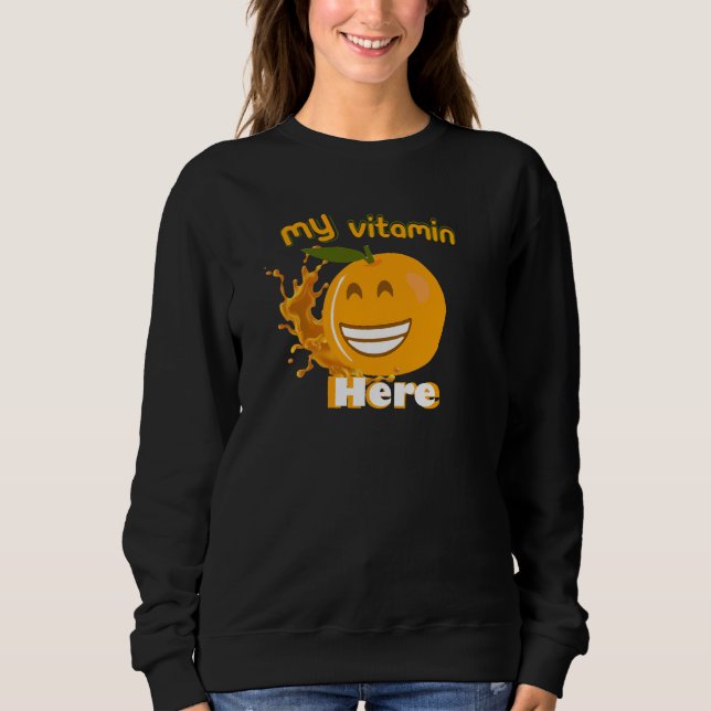 Camiseta Vitamina C laranja (Frente)
