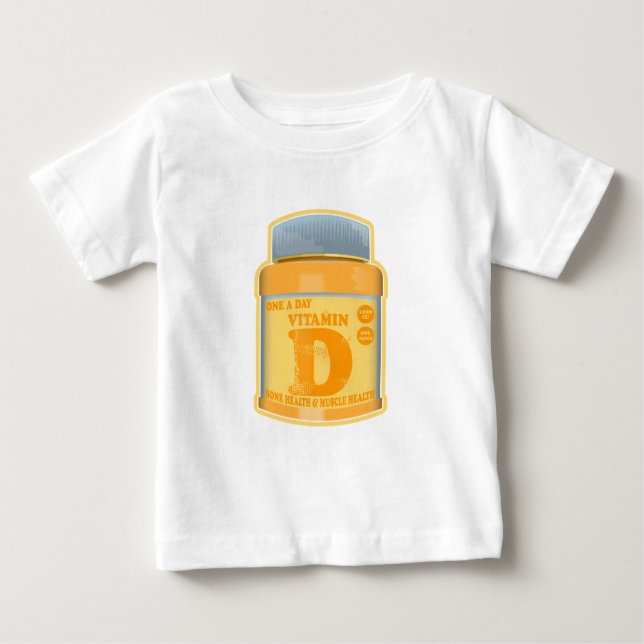 Camiseta Vitamina D cápsulas saúde e bem-estar (Frente)