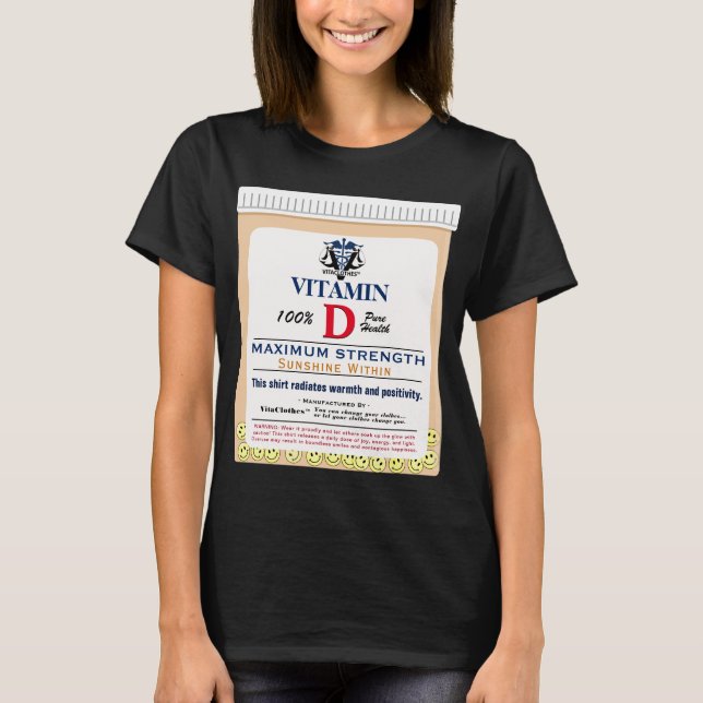 Camiseta Vitamina D Luz do Sol Interior Positividade Inspir (Frente)