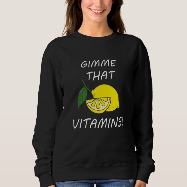 Camiseta Vitamins  Quote Lemonade Citrus Fruit (Frente)