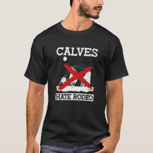 Camiseta Vitelos Odeiam Rodeio Anti-Rodeio Protesto