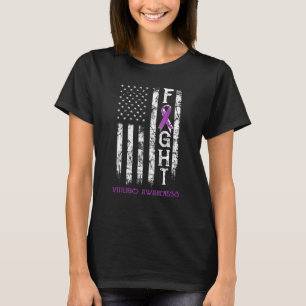 Camiseta Vitiligo Warrior US Flag