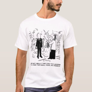 Camiseta Vítima de Casamento do Serviço de Igreja diz nã