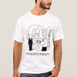 Camiseta Vítimas do Serviço da Igreja de Casamento não p