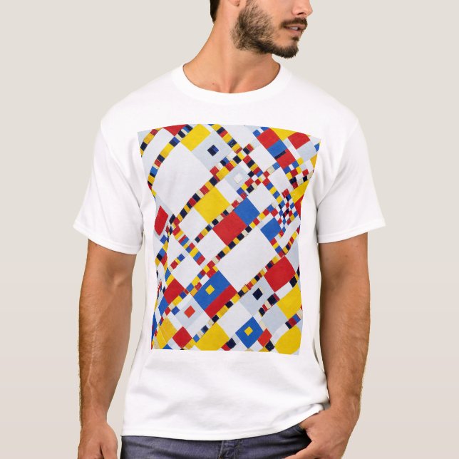 Camiseta Vitória Boogie Woogie, Mondrian (Frente)