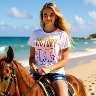 Camiseta Vitória Em Jesus Cristão