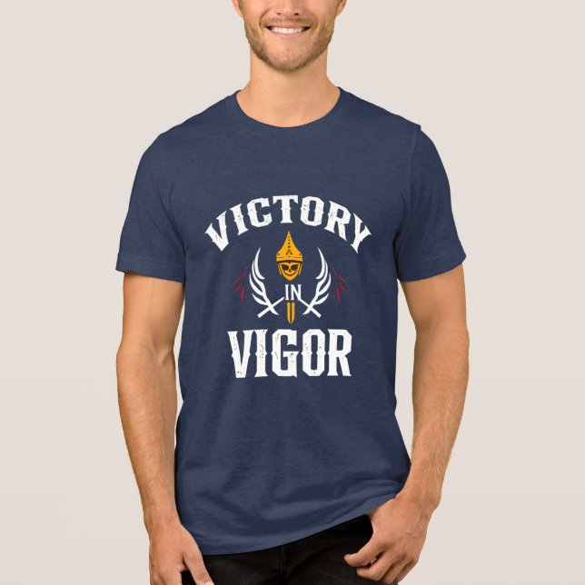 Camiseta Vitória em Vigor Crânio de Guerreiro  (Frente)