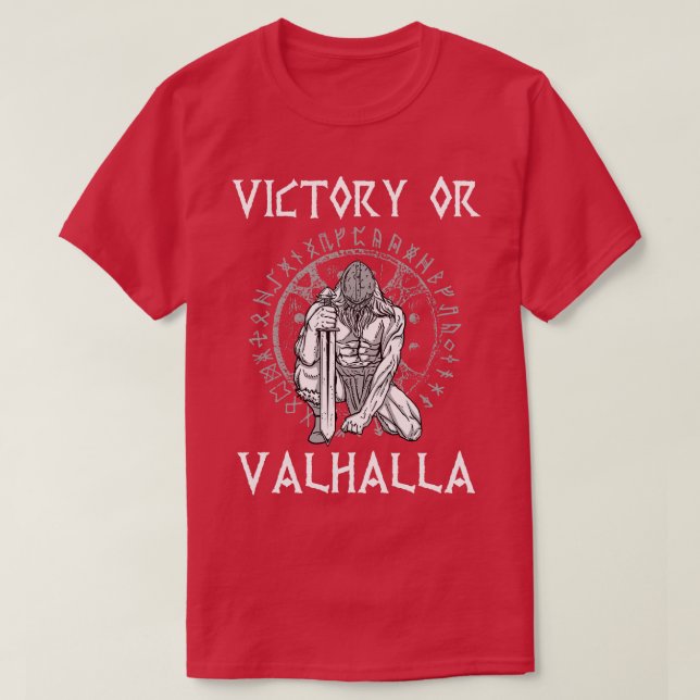 Camiseta Vitória ou Valhalla Viking (Frente do Design)