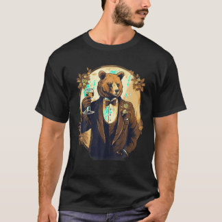 Camiseta vitória sofisticada do bebendo de urso artístico