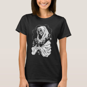 Camiseta Vitoriano Fantasma Spooky Cérebro, Horror Gótico E