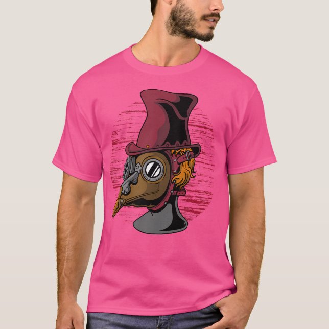 Camiseta Vitoriano Steampunk - Praga do Motor a Vapor (Frente)