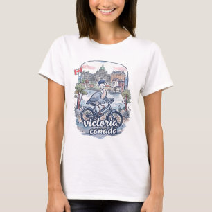 Camiseta Vitoriosa Canadá Ciclismo Garça Fofa