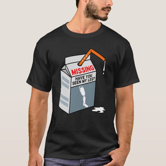 Camiseta Viu Minha Perna Divertida Amputee Prosética? (Frente)