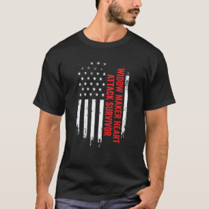Camiseta Viúva Criadora de Ataque Cardíaco Sobrevivente Ban