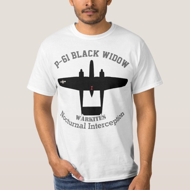 Camiseta Viúva negra de Warkites P-61 (Frente)