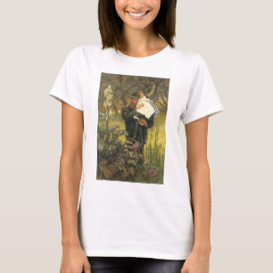 Camiseta Viúvo por Tissot, Arte de Retrato Vitoriano Antigo