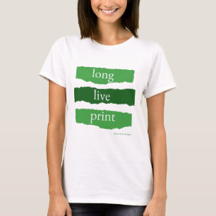 Camiseta viva a impressão - verde