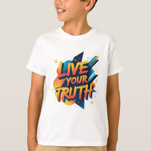 Camiseta Viva a sua verdade - Motivação Vibrante