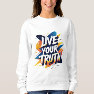 Camiseta Viva a sua verdade - Tipografia Motivacional Vibra