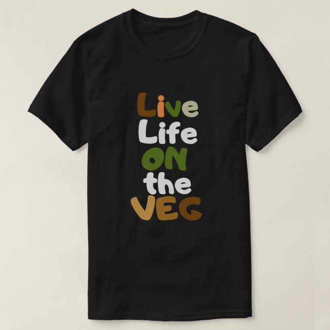 Camiseta Viva a Vida ao Natural (Frente do Design)