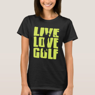 Camiseta Viva a Vida Jogue Golfe Citação Divertida para Gol