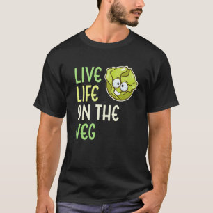 Camiseta Viva a Vida nos Legumes Alface Vegetariana Vida Ve