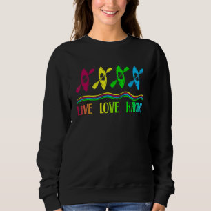 Camiseta Viva Amar Caiaque Caiaques Legais Ao Ar Livre Barc
