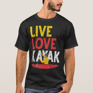 Camiseta Viva Amar Caiaque Esporte ao Ar Livre Remo Canoa C